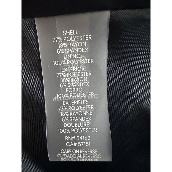 Calvin Klein Women's One-Button Notched-Collar Blazer Dark Indigo Size 2 - Picture 11 of 14